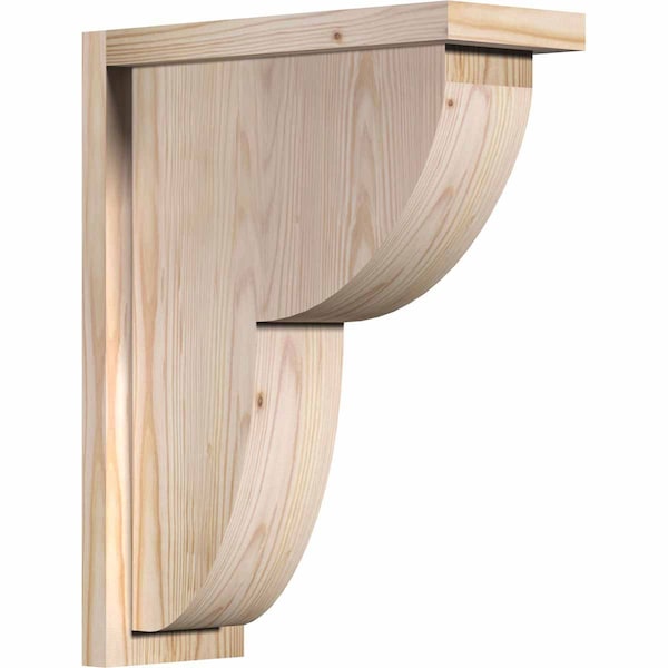 Ekena Millwork Crestline Smooth Corbel w/Backplate, Douglas Fir, 5 1/2"W x 14"D x 18"H COR06X14X18CRE01SDF - main